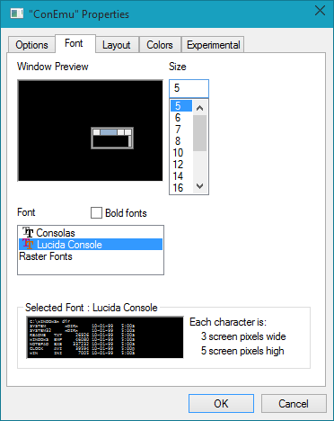 RealConsole properties