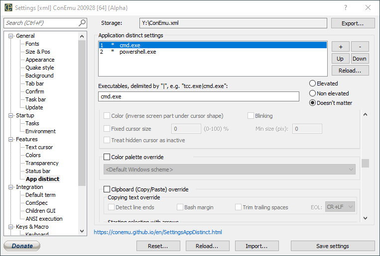 ConEmu  Configuring Cmd Prompt